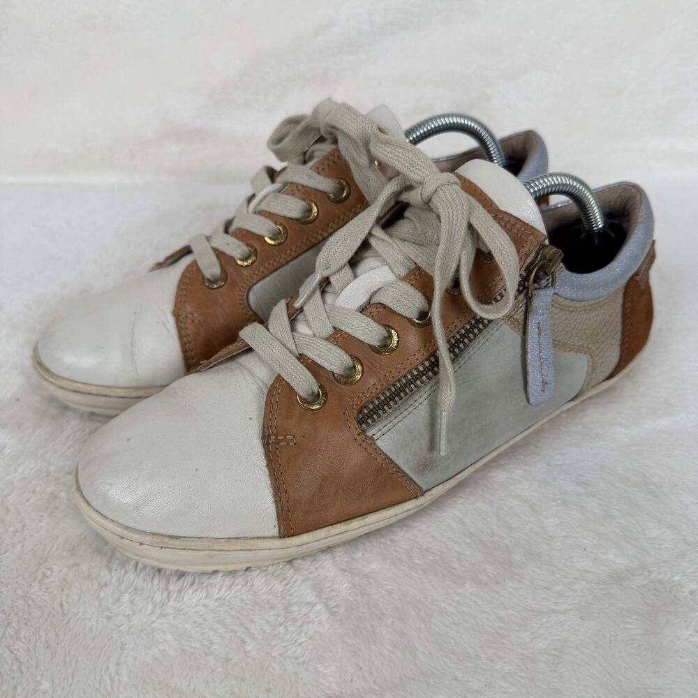 Pikolinos Leather Women’s Sneakers Side Zipper Casual Shoe Size 7